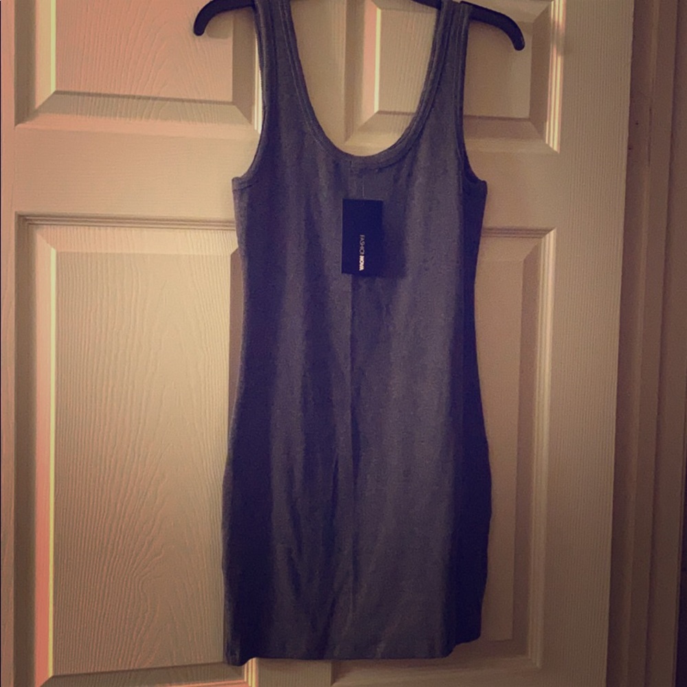 Fashion Nova Grey T Shirt Dress